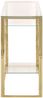 vidaXL Konsolentisch Golden Edelstahl und Hartglas 350002 Bild 4