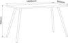 VCM Schreibtisch Salia 920606 Sonoma-Eiche H. 70 x B. 160 x T. 80 cm Bild 3