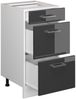Unterschrank R-Line Anthrazit Hochglanz 40 cm mit Schubladen, ohne Arbeitsplatte Vicco Bild 5