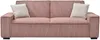 Vente-unique - Sofa 3-Sitzer mit Schlaffunktion - Cord - Rosa - SEKOTA Bild 3