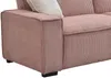 Vente-unique - SEKOTA Sofa StoffSamt Puderrosa - B 94 cm x H 87 cm x L 230 cm Bild 5