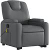 vidaXL Massagesessel mit Aufstehhilfe Grau Kunstleder 3204440 Bild 4