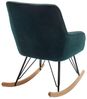 Schaukelstuhl >HOPKINS < in olive, Polyester/ Metall/ Buche - 69x91x80cm (BxHxT) Bild 5