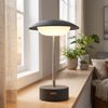 2x LED Tischleuchte, anthrazit, dimmbar, verstellbar, H 26cm Bild 2