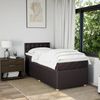 vidaXL Boxspringbett mit Matratze Dunkelbraun 90x190 cm Stoff 3289628 Bild 4