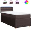 vidaXL Boxspringbett mit Matratze Dunkelbraun 90x190 cm Stoff 3289628 Bild 2