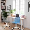 Schreibtischstuhl Ergonomisch Verstellbarer Drehstuhl Bürostuhl Stoff Grau Bild 4