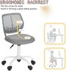 Schreibtischstuhl Ergonomisch Verstellbarer Drehstuhl Bürostuhl Stoff Grau Bild 5