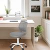 Schreibtischstuhl Ergonomisch Verstellbarer Drehstuhl Bürostuhl Stoff Grau Bild 2