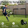 NEOLYMP Fußballtor Kinder Set – Faltbare Tore für Garten – Robuste 9 mm Fiberglas-Stangen (Ideal für Fußball-Training & Spiel Spaß - Fußball Trainingszubehör), Fußballtor mit Hütchen, Karabinern, Indoor-Füße & Tragetasche Bild 3