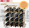 Modo24 Flaschenregal RW7 Eiche Nadelholz Massivholz Für 12 bis 76 Flaschen oder mehr, Weinregal Modular Flaschenregal Weinständer Flaschenständer Bild 2