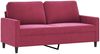 vidaXL 2-Sitzer-Sofa Weinrot 140 cm Samt 359203 Bild 2