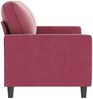 vidaXL 2-Sitzer-Sofa Weinrot 140 cm Samt 359203 Bild 4