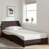 vidaXL Bett mit Matratze "Dover" Dunkelbraun 100x200 cm Stoff 3208347 Bild 3