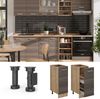 Apothekerschrank R-Line Edelgrau 30 cm , AP Eiche Vicco Bild 2