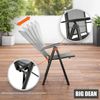 BigDean Klappstuhl Gartenstuhl Hochlehner Set klappbar bis 120kg (Set, 4 St), Vormontiert, 7-Fach verstellbar, Leicht, Platzsparend Bild 4