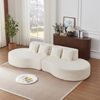 4-Sitzer Modulsofa H 65 x T 310 x B 110 cm aus Chenille, 2-teilig kombinierbar Bild 3