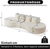 4-Sitzer Modulsofa H 65 x T 310 x B 110 cm aus Chenille, 2-teilig kombinierbar Bild 5