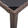 vidaXL Gartentisch Braun 123x60x74 cm Poly Rattan 46447 Bild 4