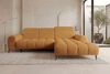 Couch Kairo L Form in Stoff - Chenille - gold - Rechts Bild 3