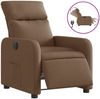 vidaXL Relaxsessel Elektrisch Braun Stoff 3206685 Bild 2