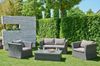 Gartenloungeset ULRIK 4-tlg. - Kunststoff, Grau | Gartenmöbel Set Garten Loungegruppe Lounge-Set Pool Loungegarnitur Bild 2