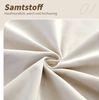 Polsterbett 90x200 cm mit Stauraum, USB-A/USB-C und Seitentaschen – Samt in Beige Bild 4