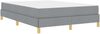 vidaXL Boxspringbett mit Matratze Hellgrau 160 x 200 cm Stoff 3398577 Bild 4