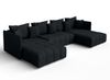 AX LIVING Mersino anthrazit Eckschlafcouch mit Bettkasten 353 cm Bild 2