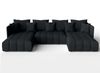 AX LIVING Mersino anthrazit Eckschlafcouch mit Bettkasten 353 cm Bild 3