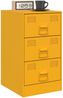 vidaXL Nachttisch Senfgelb 34,5x39x62 cm Stahl 841781 Bild 4