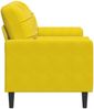 vidaXL 2-Sitzer-Sofa mit Zierkissen Gelb 140 cm Samt 3278225 Bild 4