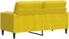 vidaXL 2-Sitzer-Sofa mit Zierkissen Gelb 140 cm Samt 3278225 Bild 5