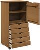 vidaXL Rollschrank Honigbraun 53 x 39 x 103 cm Massivholz Kiefer 42028368 Bild 4