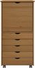 vidaXL Rollschrank Honigbraun 53 x 39 x 103 cm Massivholz Kiefer 42028368 Bild 5