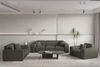 Sofa Designersofa CELES PREMIUM 3-Sitzer in Stoff Ascot Bukla Moosgrün Bild 2