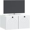 vidaXL Wandmontierter TV-Schrank Weiß 59,5 x 41 x 30 cm Holzwerkstoff 898165 Bild 3
