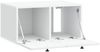 vidaXL Wandmontierter TV-Schrank Weiß 59,5 x 41 x 30 cm Holzwerkstoff 898165 Bild 5