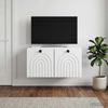 vidaXL Wandmontierter TV-Schrank Weiß 59,5 x 41 x 30 cm Holzwerkstoff 898165 Bild 4