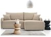AX LIVING Couch in Beige Creme Marittimo Schlaffunktion 198cm Breite R Bild 2