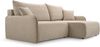 AX LIVING Couch in Beige Creme Marittimo Schlaffunktion 198cm Breite R Bild 4