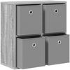 vidaXL Sideboard mit Schubladen Graues Sonoma 59,5 x 27 x 57 cm 8000537 Bild 5