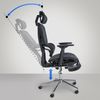 CLP Bürostuhl Grover Ergonomisch, Schreibtischstuhl, atmungsaktiv und verstellbar,schwarz Bild 3