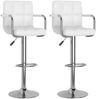 vidaXL Barhocker 2 Stk. Weiß Kunstleder 334593 Bild 2