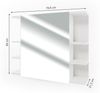Vicco 'Fynn' Spiegelschrank, Holz weiß, 80 x 64 x 21 cm Bild 3