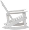 vidaXL Adirondack-Schaukelstuhl Weiß 92 x 73,5 x 92 cm HDPE 42006625 Bild 5