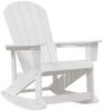vidaXL Adirondack-Schaukelstuhl Weiß 92 x 73,5 x 92 cm HDPE 42006625 Bild 2