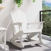 vidaXL Adirondack-Schaukelstuhl Weiß 92 x 73,5 x 92 cm HDPE 42006625 Bild 3