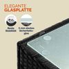 CASARIA® Polyrattan Beistelltisch 58x58x42cm Schwarz Bild 5