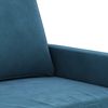 vidaXL 2-tlg. Sofagarnitur mit Kissen Blau Samt 3201525 Bild 5